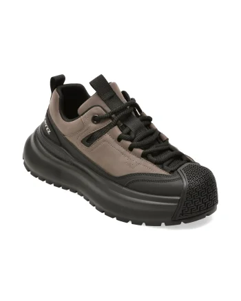 Pantofi sport GRYXX negri, T613, din piele ecologica