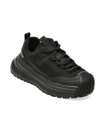 Pantofi sport GRYXX negri, T613, din piele ecologica
