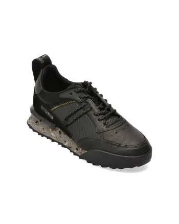 Pantofi sport REPLAY negri, MS1P2SL, din material textil si piele naturala