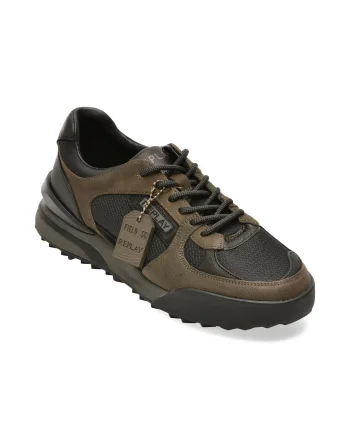 Pantofi sport REPLAY negri, MSG900L, din material textil si piele naturala