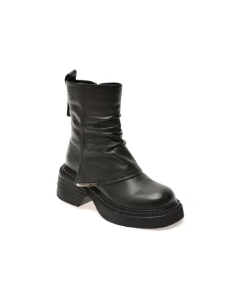 Ghete GRYXX negre, M1058B, din piele naturala
