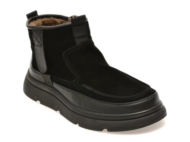Ghete GRYXX negre, 807111, din piele naturala