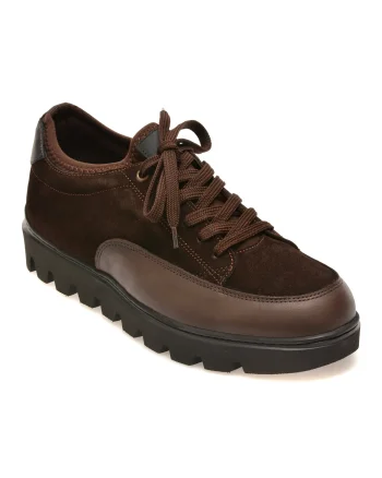 Pantofi GRYXX maro, 13293, din piele intoarsa