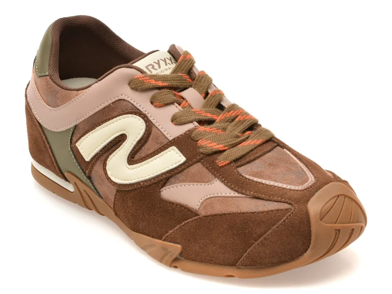 Pantofi sport GRYXX maro, 11761, din piele ecologica