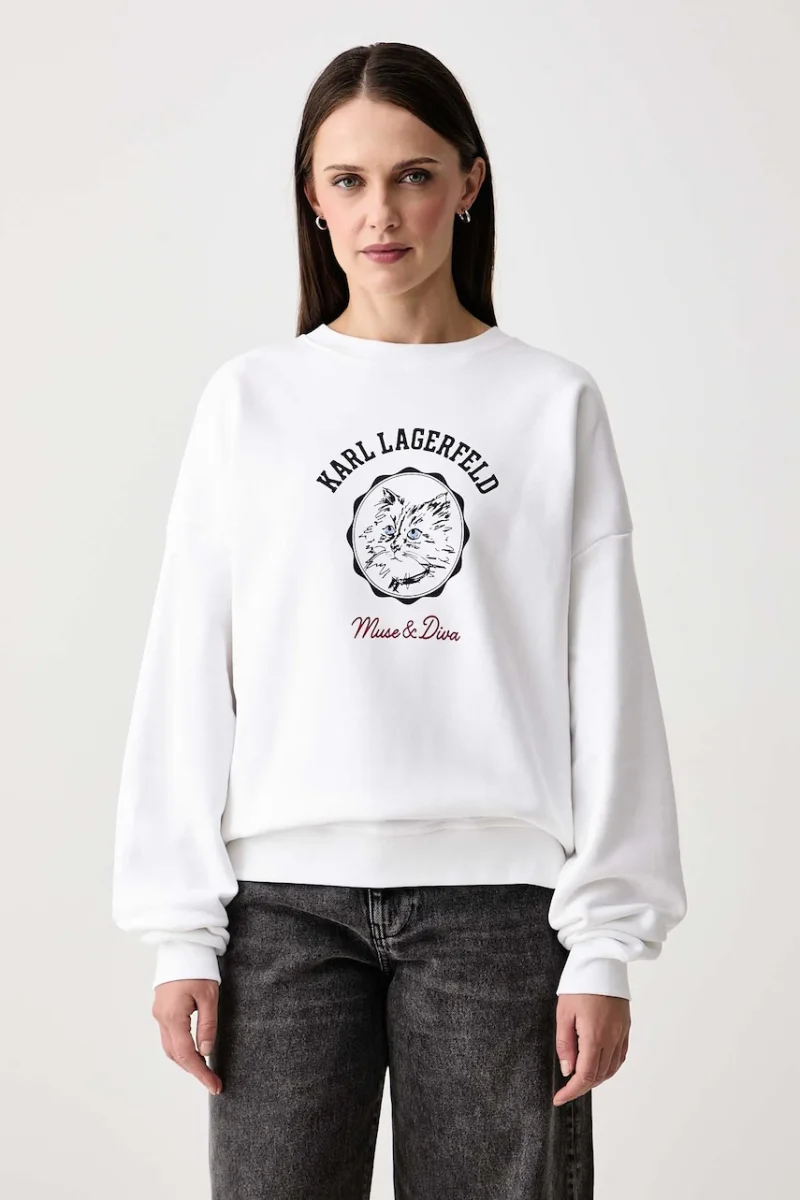 Karl Lagerfeld  hanorac oversized pentru femei cu bumbac