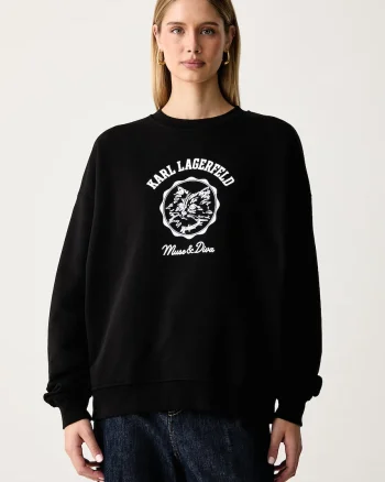 Karl Lagerfeld  hanorac oversized pentru femei cu bumbac