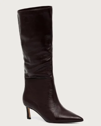 Steve Madden  cizme cu toc cui pentru femei din piele Lavan