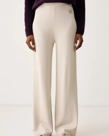 Armani Exchange  pantaloni pentru femei cu vâscoză