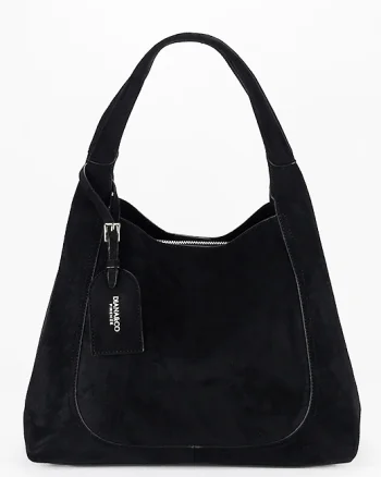 Geanta neagra mare din velur DIANACO DJC901-3 12