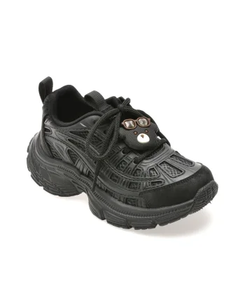 Pantofi sport SELECTION KIDS negri, 2585, din material textil