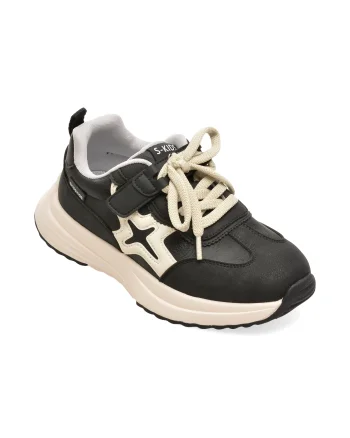 Pantofi sport SELECTION KIDS negri, 61088, din piele ecologica