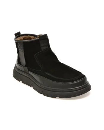 Ghete GRYXX negre, 807111, din piele naturala