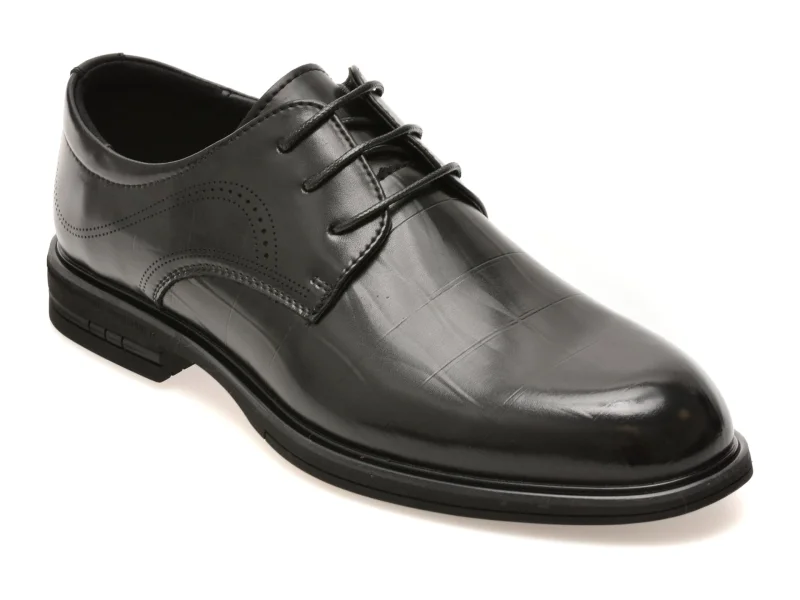 Pantofi eleganti BITE THE BULLET negri, 89622, din piele naturala
