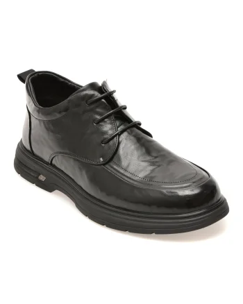 Ghete BITE THE BULLET negre, 86365, din piele naturala