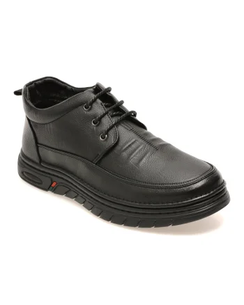 Ghete BITE THE BULLET negre, 86372, din piele naturala