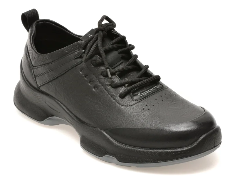 Pantofi sport EPICA negri, 26902, din piele naturala