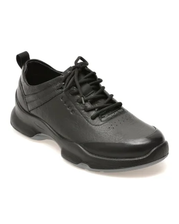 Pantofi sport EPICA negri, 26902, din piele naturala