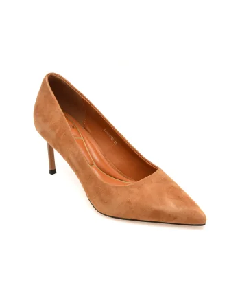 Pantofi eleganti FLAVIA PASSINI maro, KL26PRF, din piele intoarsa