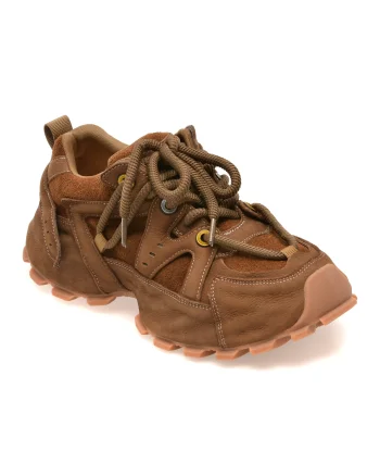 Pantofi sport GRYXX maro, 25057, din piele naturala