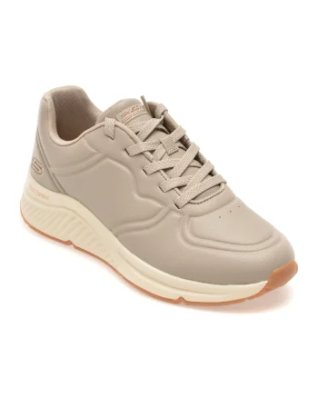 Pantofi sport SKECHERS gri, BOBS ARCH COMFORT B SWEET, din piele ecologica