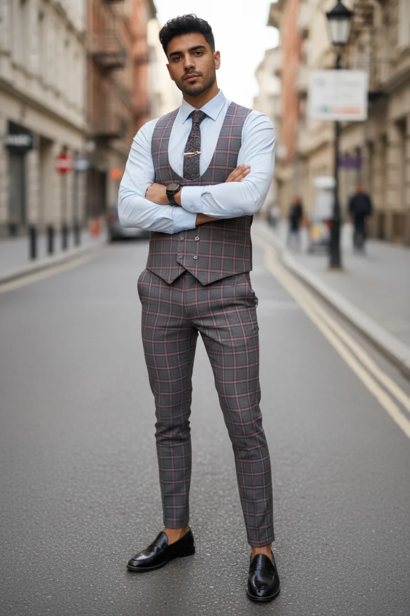 Pantaloni barbati online slim fit  B4147 O3-2.2