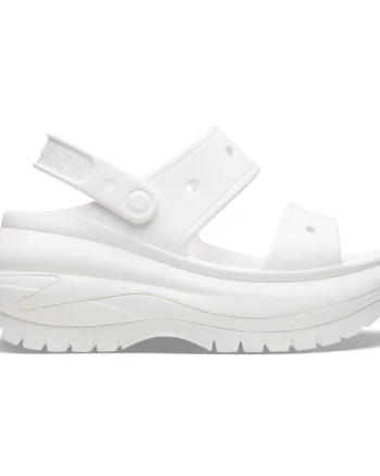Sandale Crocs Classic Mega Crush Sandal Alb - White
