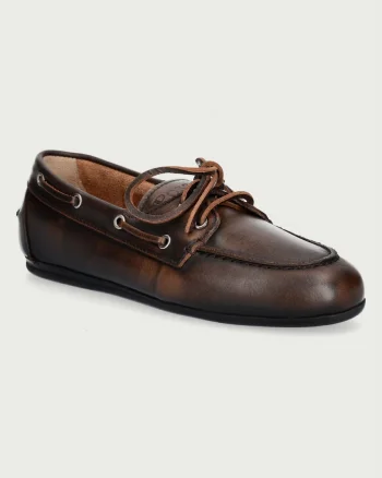 Posa  mocasini pentru femei din piele Boat Loafer