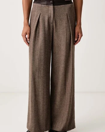 Armani Exchange  pantaloni pentru femei cu lână