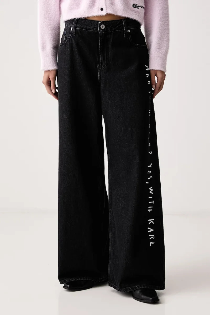 Karl Lagerfeld Jeans  blugi wide leg pentru femei x Pietro Terzini