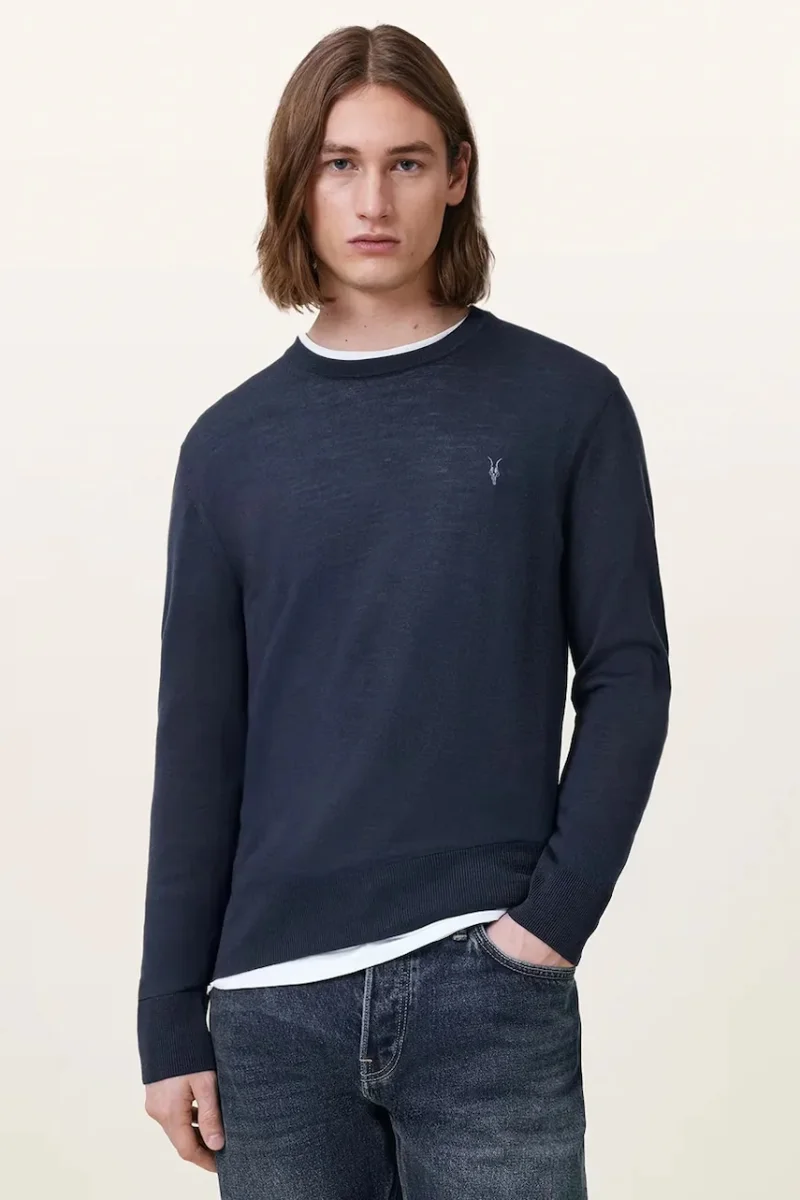 AllSaints  pulover pentru bărbați din lână merino