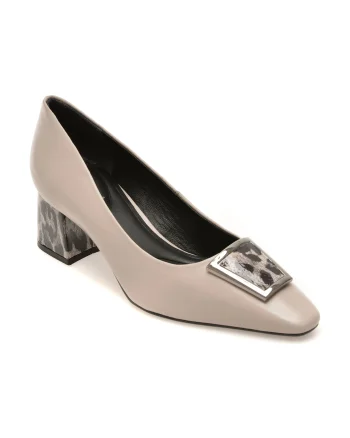 Pantofi eleganti EPICA gri, 1228879, din piele naturala