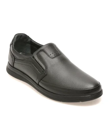 Pantofi BITE THE BULLET negri, BL902, din piele naturala
