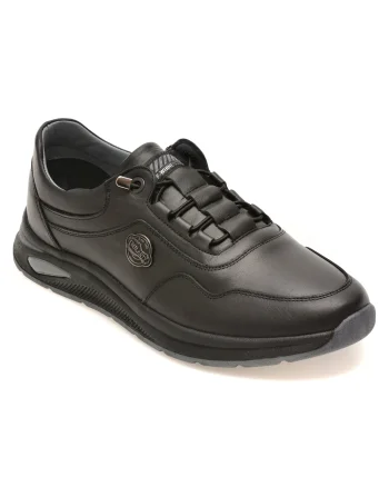 Pantofi sport BERLANTY negri, BRT713, din piele naturala