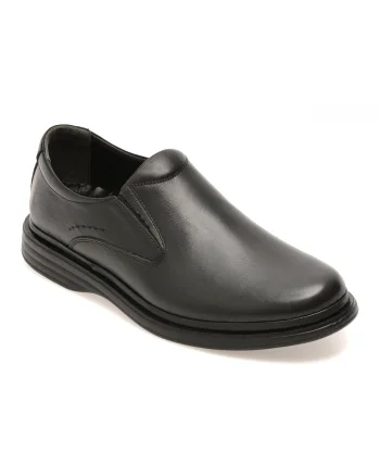 Pantofi BITE THE BULLET negri, FL510, din piele naturala