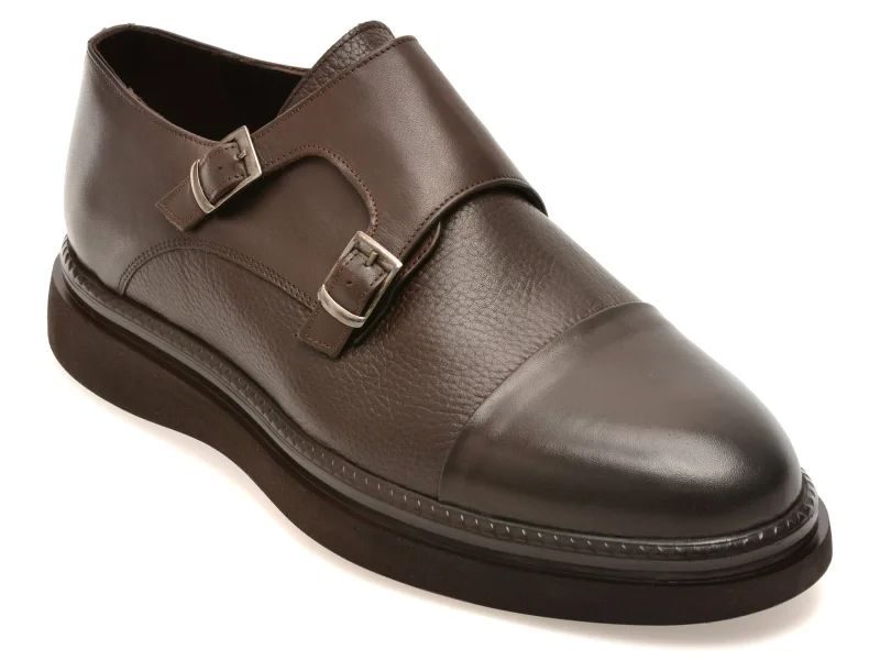 Pantofi eleganti OTTER maro, BR4443, din piele naturala