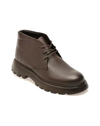 Ghete OTTER maro, BR4502, din piele naturala