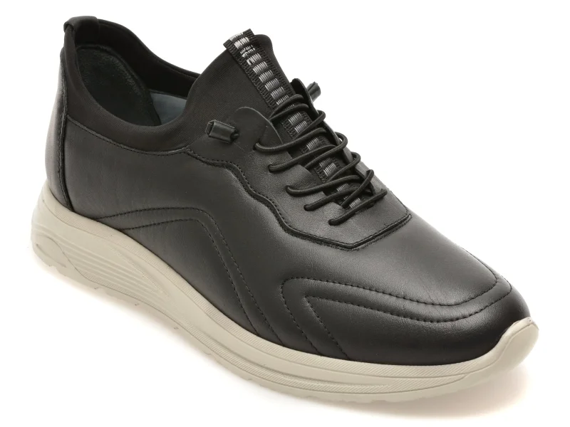 Pantofi sport BITE THE BULLET negri, NR223, din piele naturala