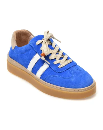 Pantofi sport FLAVIA PASSINI albastri, BUL1454, din piele intoarsa