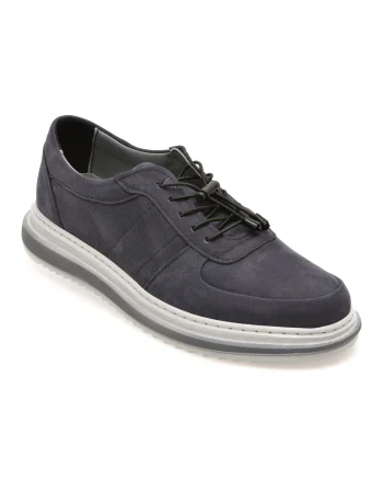Pantofi sport BITE THE BULLET bleumarin, OY5160, din piele naturala