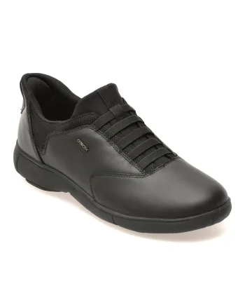 Pantofi sport GEOX negri, U56MXB, din piele naturala