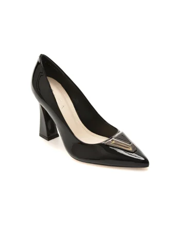 Pantofi eleganti EPICA negri, 1231835, din piele naturala lacuita