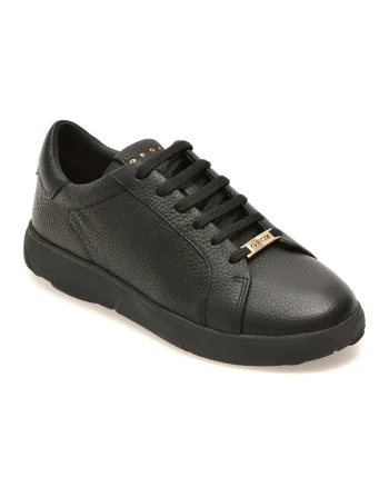 Pantofi sport GEOX negri, D663TA, din piele naturala