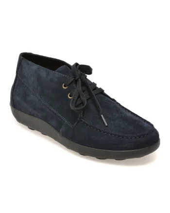 Ghete GEOX bleumarin, U66HLA, din piele intoarsa