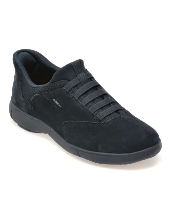 Pantofi sport GEOX bleumarin, U56MXB, din piele intoarsa