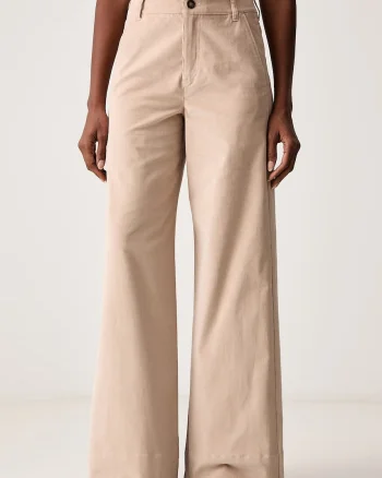 iBlues  pantaloni straight pentru femei din bumbac cu elastan IBLVAMPATA
