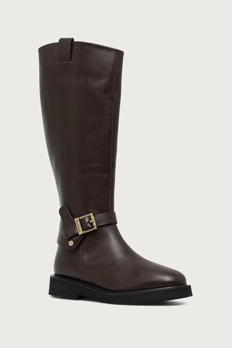 Barbour  cizme cu toc plat pentru femei din piele Theodora