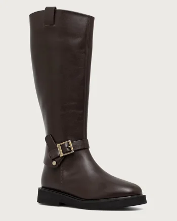 Barbour  cizme cu toc plat pentru femei din piele Theodora
