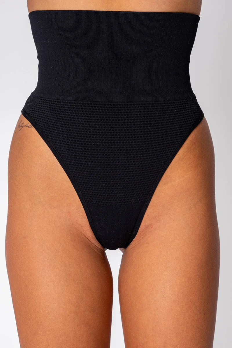 Chiloti Tanga modelatori inalti, Black