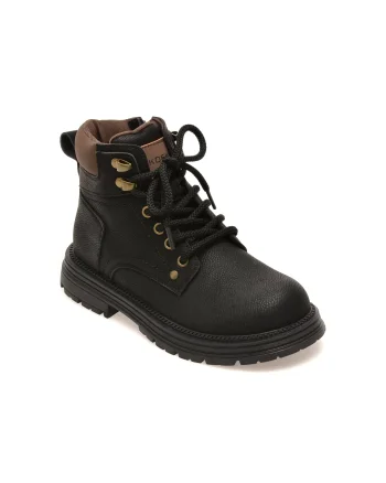Ghete SELECTION KIDS negre, 52009, din piele naturala