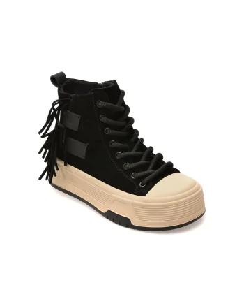 Ghete GRYXX negre, 1R3, din piele intoarsa